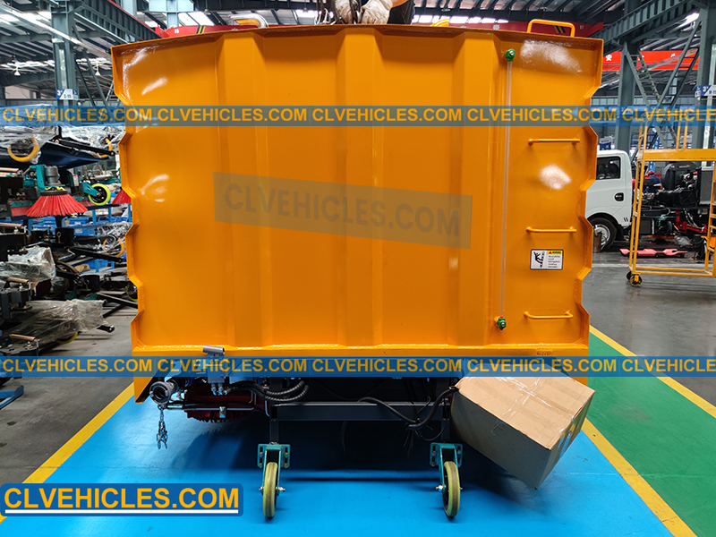 superstructure for road sweeper truck