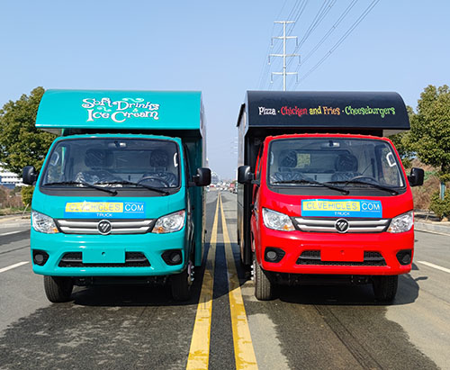 Два фургона с едой FOTON доставлены на острова Теркс и Кайкос.